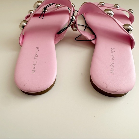 Marc Fisher Pink Studded Sandals 8 NWOT - Picture 4 of 5